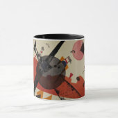 Kandinsky - Orange, abstrakte Kunst Tasse (Zentrum)