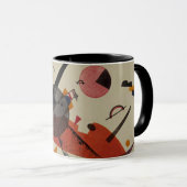 Kandinsky - Orange, abstrakte Kunst Tasse (VorderseiteRechts)