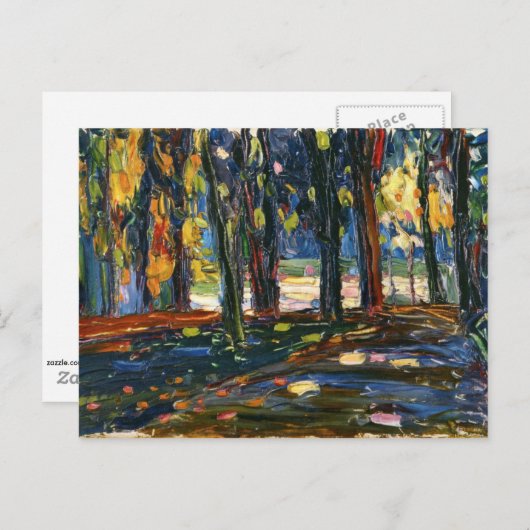 Kandinsky - Park der St. Cloud, Herbst II Postkarte (Vorne/Hinten)
