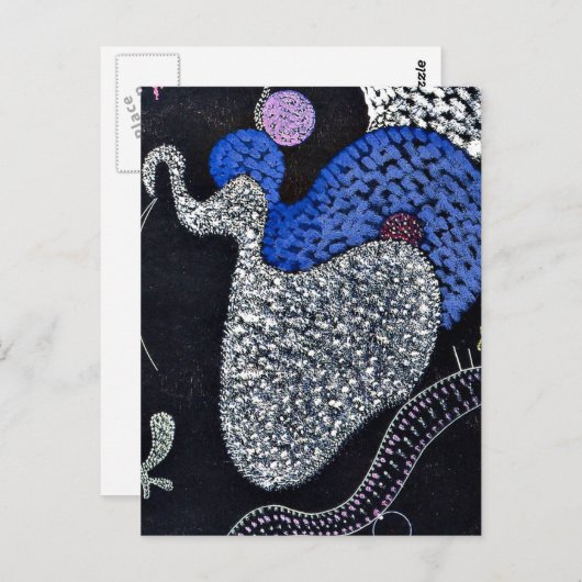 Kandinsky - Pointille Postkarte (Vorne/Hinten)