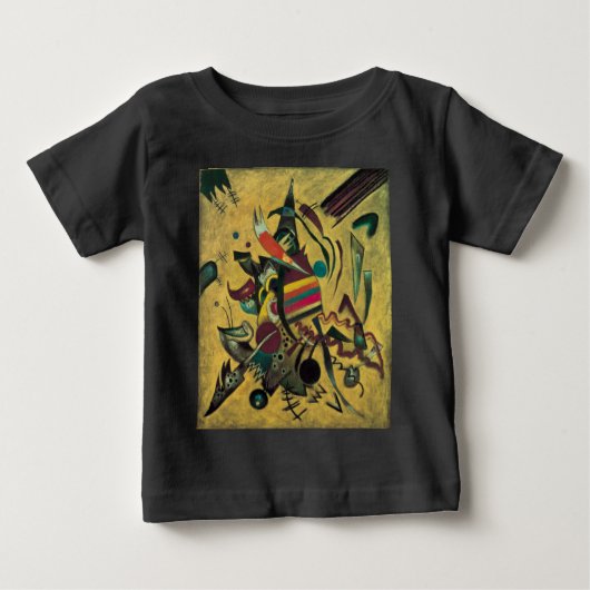 Kandinsky Points Abstrakte Leinwand Malerei Baby T-shirt (Vorderseite)