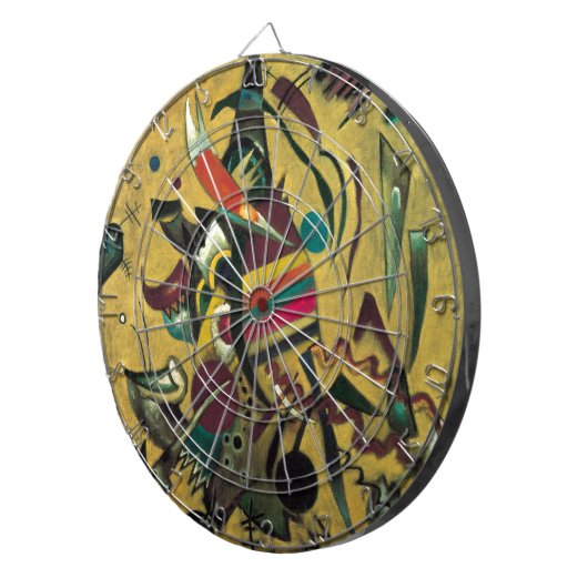 Kandinsky Points Abstrakte Leinwand Malerei Dartscheibe (Vorderseite rechts)