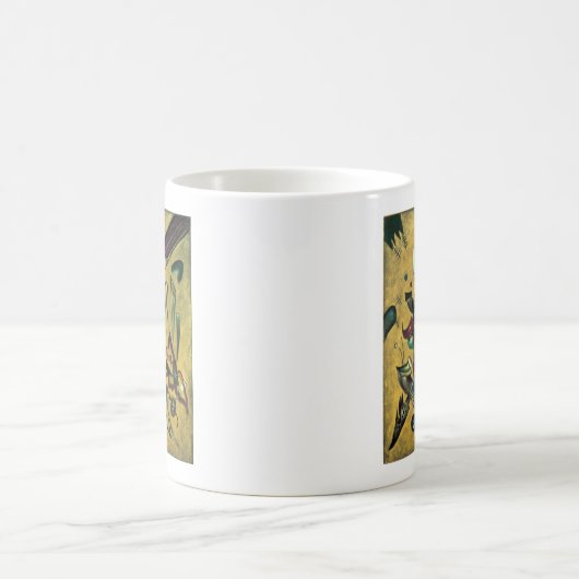 Kandinsky Points Abstrakte Leinwand Malerei Kaffeetasse (Mittel)