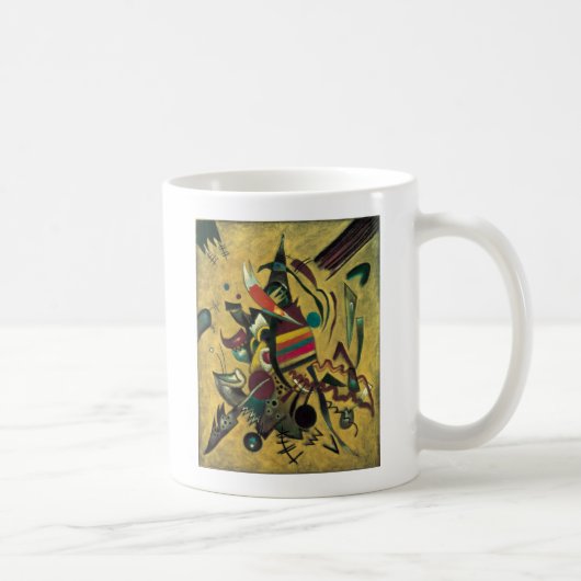 Kandinsky Points Abstrakte Leinwand Malerei Kaffeetasse (Rechts)