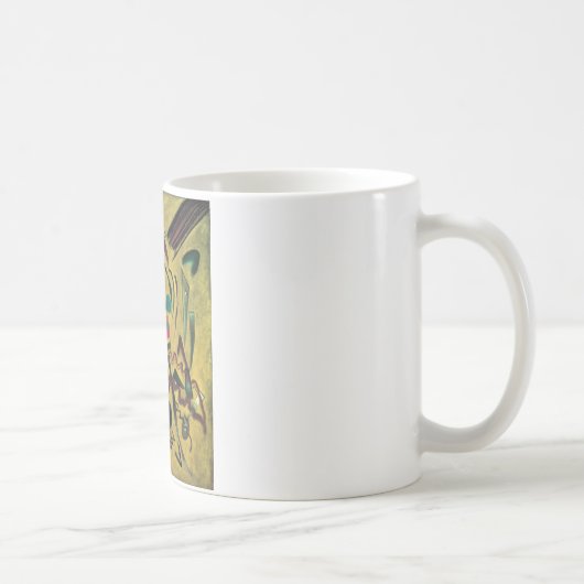 Kandinsky Points Abstrakte Leinwand Malerei Kaffeetasse (Rechts)