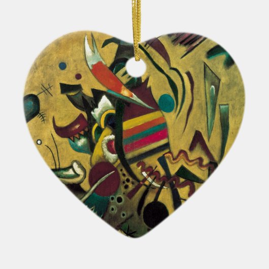 Kandinsky Points Abstrakte Leinwand Malerei Keramik Ornament (Vorne)