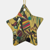 Kandinsky Points Abstrakte Leinwand Malerei Keramikornament (Links)