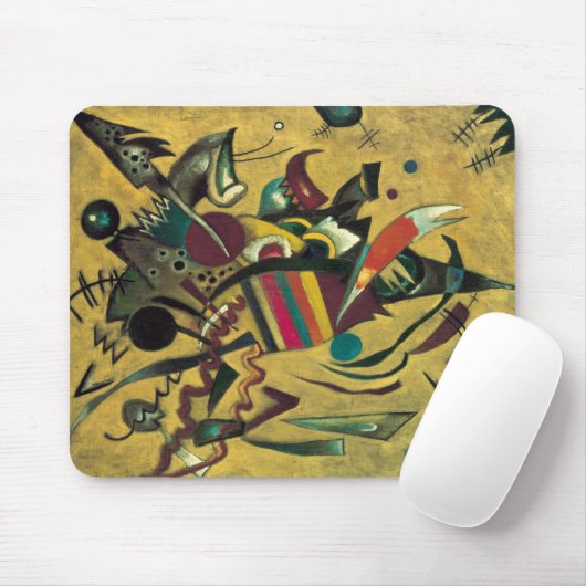 Kandinsky Points Abstrakte Leinwand Malerei Mousepad (Mit Mouse)