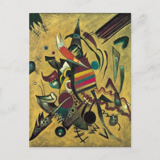 Kandinsky Points Abstrakte Leinwand Malerei Postkarte (Vorderseite)