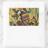 Kandinsky Points Abstrakte Leinwand Malerei Rechteckiger Aufkleber (Tasche)