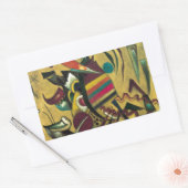 Kandinsky Points Abstrakte Leinwand Malerei Rechteckiger Aufkleber (Umschlag)