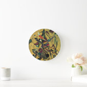 Kandinsky Points Abstrakte Leinwand Malerei Runde Wanduhr (Zuhause)