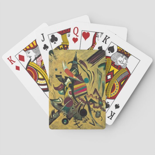 Kandinsky Points Abstrakte Leinwand Malerei Spielkarten (Rückseite)