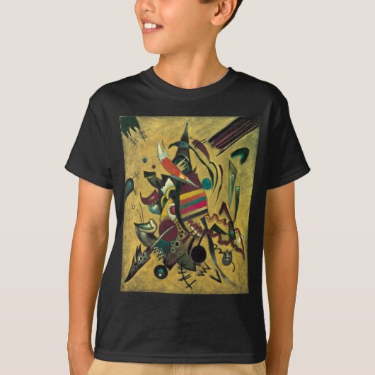 Kandinsky Points Abstrakte Leinwand Malerei T-Shirt (Vorderseite)