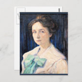 Kandinsky - Portrait von Gabriele Munter Postkarte (Vorne/Hinten)