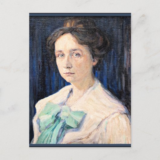 Kandinsky - Portrait von Gabriele Munter Postkarte (Vorderseite)
