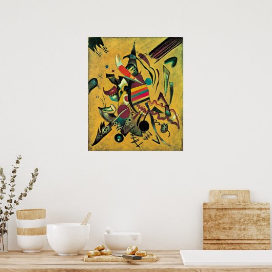 Kandinsky - Punkte, abstrakte Kunst Poster (Küche)