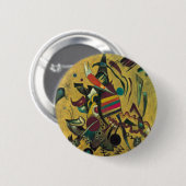 Kandinsky-Punkte abstraktes geometrisches Kunstwer Button (Vorne & Hinten)