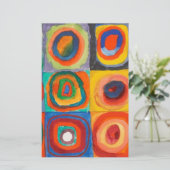 Kandinsky-Quadrate Briefpapier (Stehend Vorderseite)