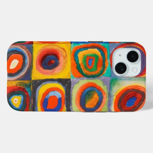 Kandinsky-Quadrate Case-Mate iPhone Hülle (Rückseite (Horizontal))
