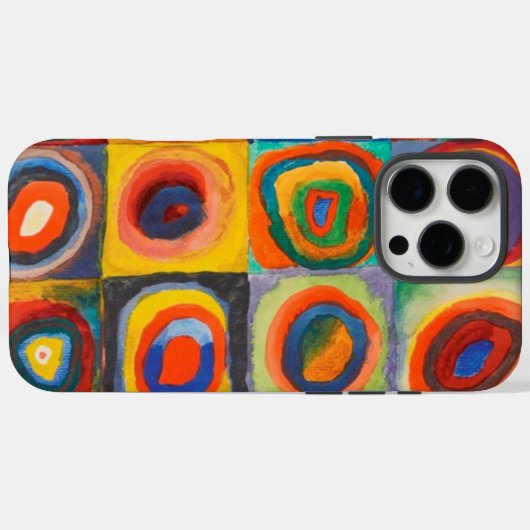 Kandinsky-Quadrate Case-Mate iPhone Hülle (Rückseite (Horizontal))