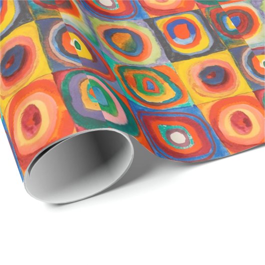 Kandinsky-Quadrate Geschenkpapier (Rolleneckpunkt)