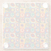 Kandinsky-Quadrate Glasuntersetzer (Rückseite)