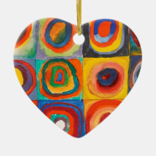 Kandinsky-Quadrate Keramikornament