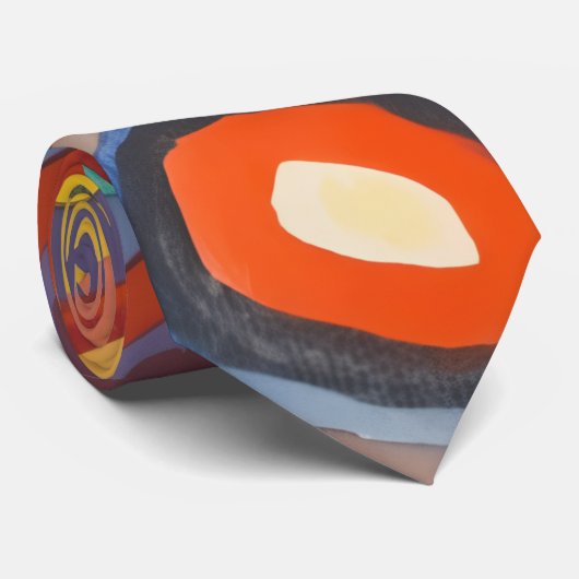Kandinsky-Quadrate Krawatte (Gerollt)