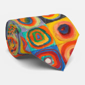 Kandinsky-Quadrate Krawatte (Gerollt)