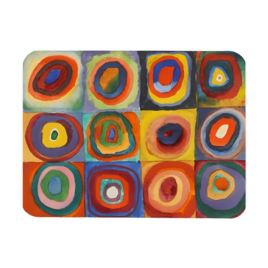 Kandinsky-Quadrate Magnet (Horizontal)