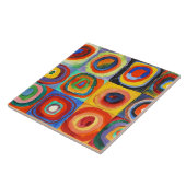 Kandinsky - Quadrate mit konzentrischen Kreisen Fliese (Seite)