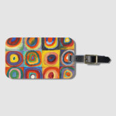 Kandinsky - Quadrate mit konzentrischen Kreisen Gepäckanhänger (Vorderseite (Horizontal))