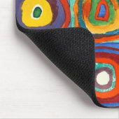 Kandinsky - Quadrate mit konzentrischen Kreisen Mousepad (Ecke)
