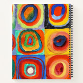 Kandinsky - Quadrate mit konzentrischen Kreisen Notizblock (Rückseite)