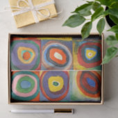Kandinsky - Quadrate mit konzentrischen Kreisen Seidenpapier (Geschenk)