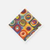 Kandinsky - Quadrate mit konzentrischen Kreisen Serviette (Ecke)