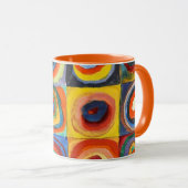 Kandinsky - Quadrate mit konzentrischen Kreisen Tasse (VorderseiteRechts)