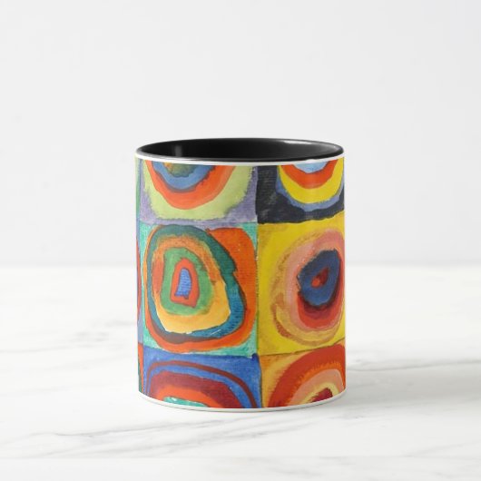 Kandinsky - Quadrate mit konzentrischen Kreisen Tasse (Zentrum)