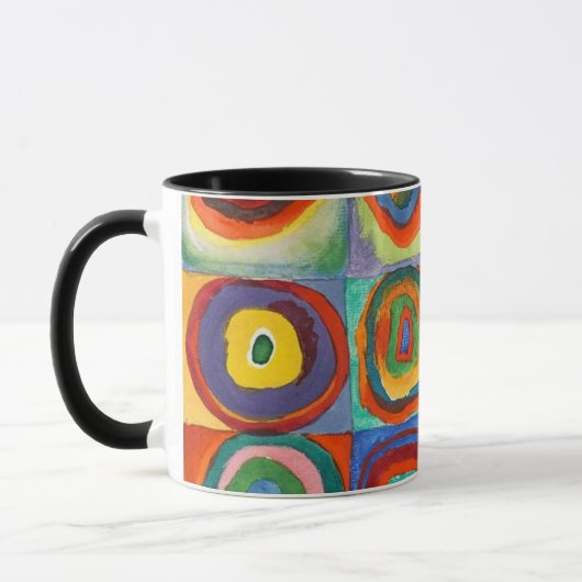 Kandinsky - Quadrate mit konzentrischen Kreisen Tasse (Links)