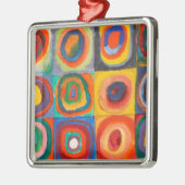 Kandinsky-Quadrate Ornament Aus Metall (Links)