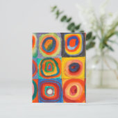 Kandinsky-Quadrate Postkarte (Stehend Vorderseite)