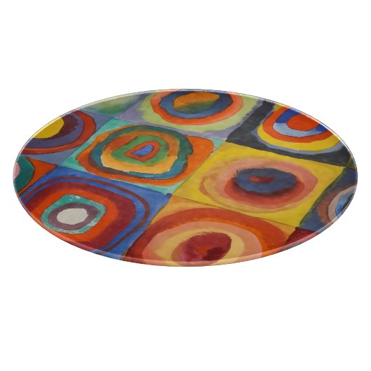Kandinsky-Quadrate Schneidebrett (Ecke)