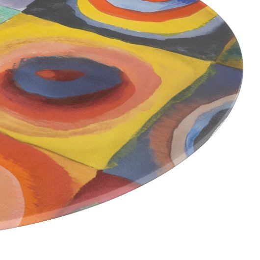 Kandinsky-Quadrate Schneidebrett (Ecke)