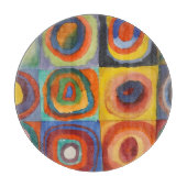 Kandinsky-Quadrate Schneidebrett (Vorderseite)