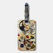 Kandinsky - Querlinie Gepäckanhänger (Rückseite vertikal)
