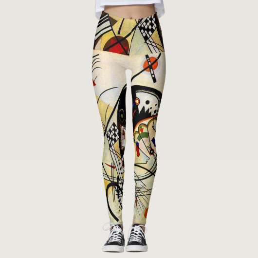 Kandinsky - Querlinie Leggings (Vorderseite)