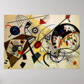 Kandinsky - Querlinie Poster (Vorne)
