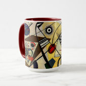 Kandinsky - Querlinie Tasse (Vorderseite Links)