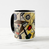 Kandinsky - Querlinie Tasse (Vorderseite Links)
